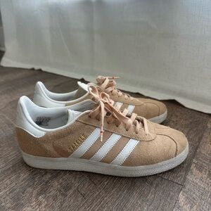 adidas Women's Sneakers in Tan and White